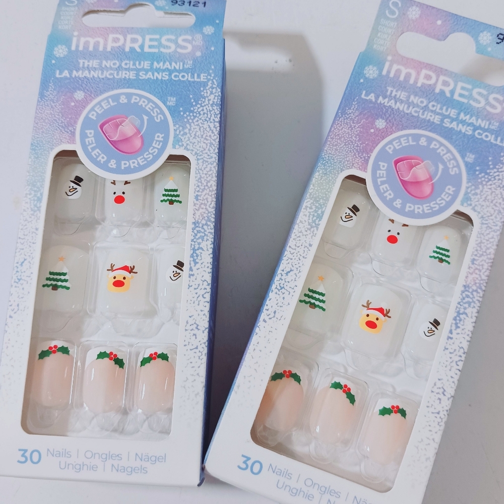 ImPRESS Holiday  Press On Manicure New Sort Lenth
